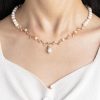 Bridal Necklace Handmade Pearl Real Freshwater Wedding Jewelry