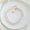 Real Freshwater Pearl Choker Necklace 2 Layered Detachable