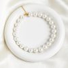 12mm Big Pearl Necklace Choker Bridal Wedding Jewelry